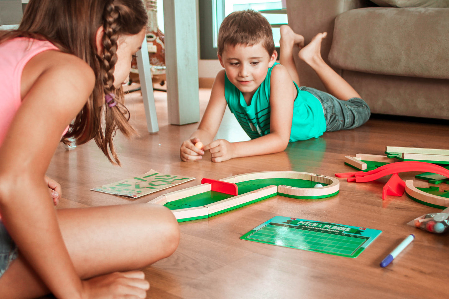 PITCH&PLAKKS®️ + Circuitos | Juego de minigolf mesa