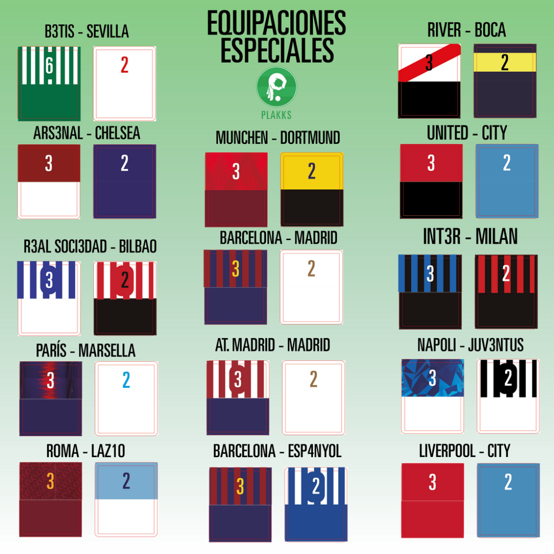 PLAKKS®️ + Equipaciones | Juego de fútbol mesa | Black Friday