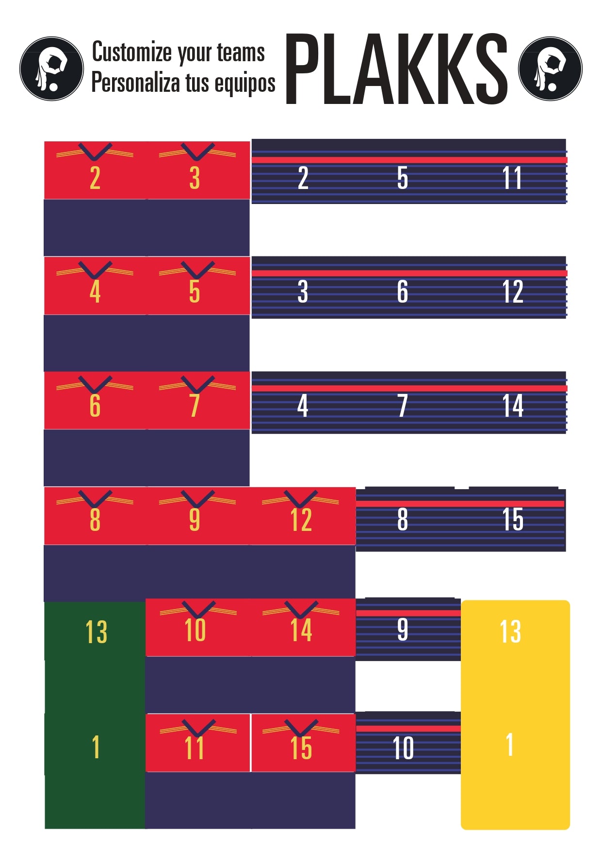 EQUIPACIONES - TEAM SHIRTS