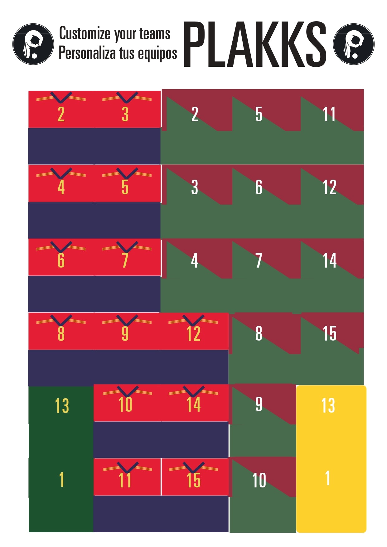 EQUIPACIONES - TEAM SHIRTS