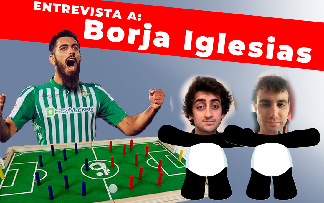 Borja Iglesias se divierte jugando al juego de fútbol mesa Plakks y lo publica en redes sociales