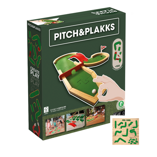 PITCH&PLAKKS®️ + Circuitos | Juego de minigolf mesa