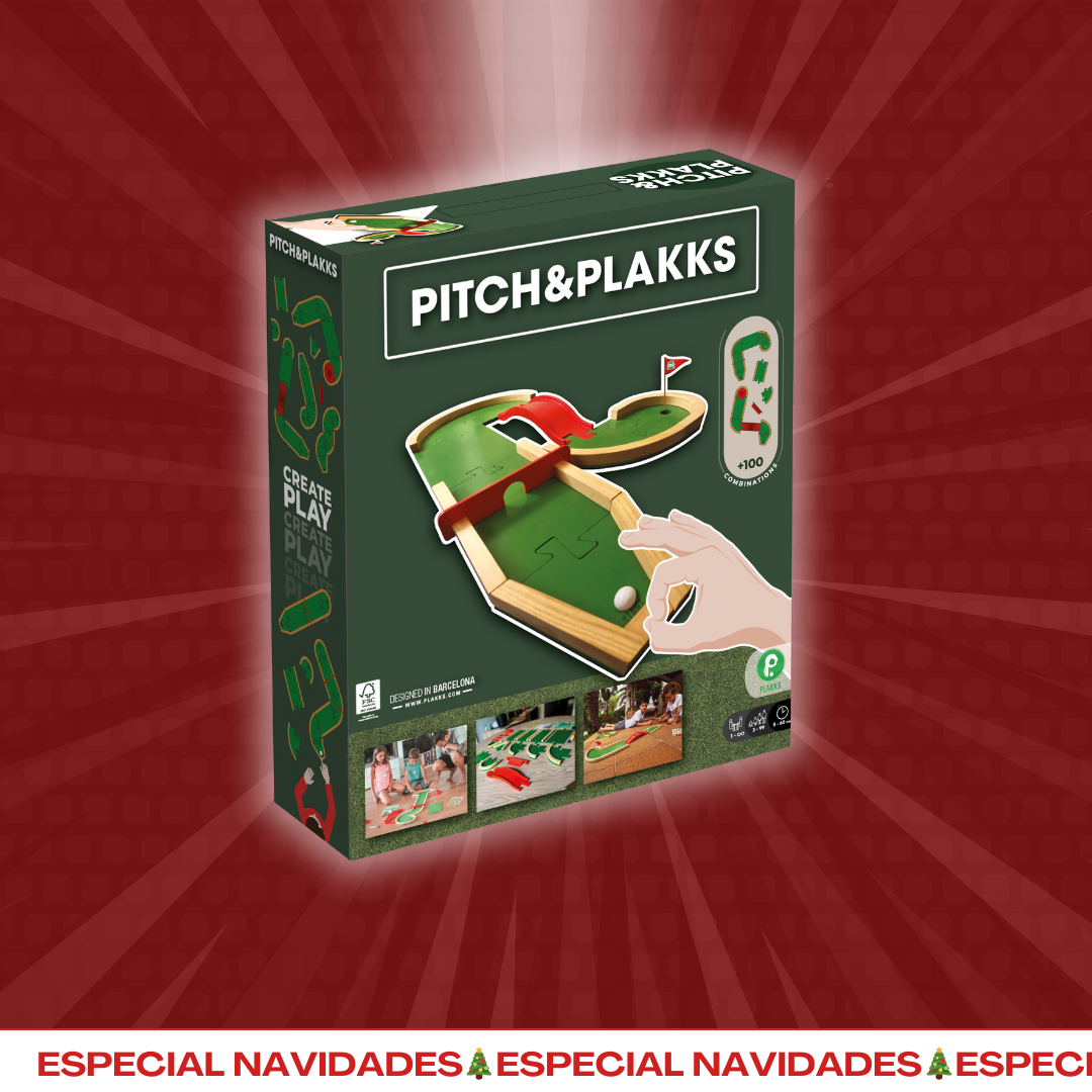 PITCH&PLAKKS®️ + Circuitos | Juego de minigolf mesa | Navidades 🎄