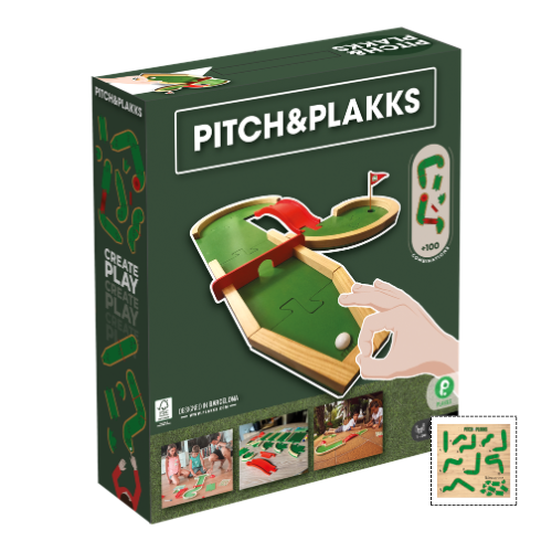 PITCH&PLAKKS®️ + Circuitos | Juego de minigolf mesa