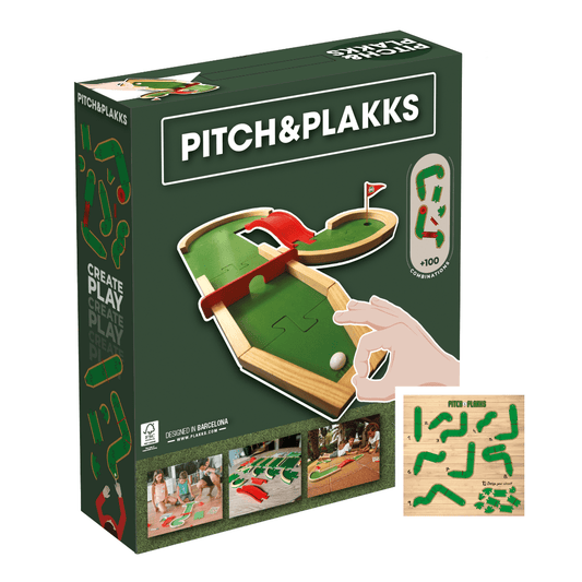 PITCH&PLAKKS®️ + Circuitos | Juego de minigolf mesa